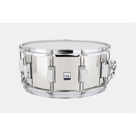 TANDESA LLC Taye SS1465 14 x 6.5 in. Stainless Steel Snare Drum SS1465